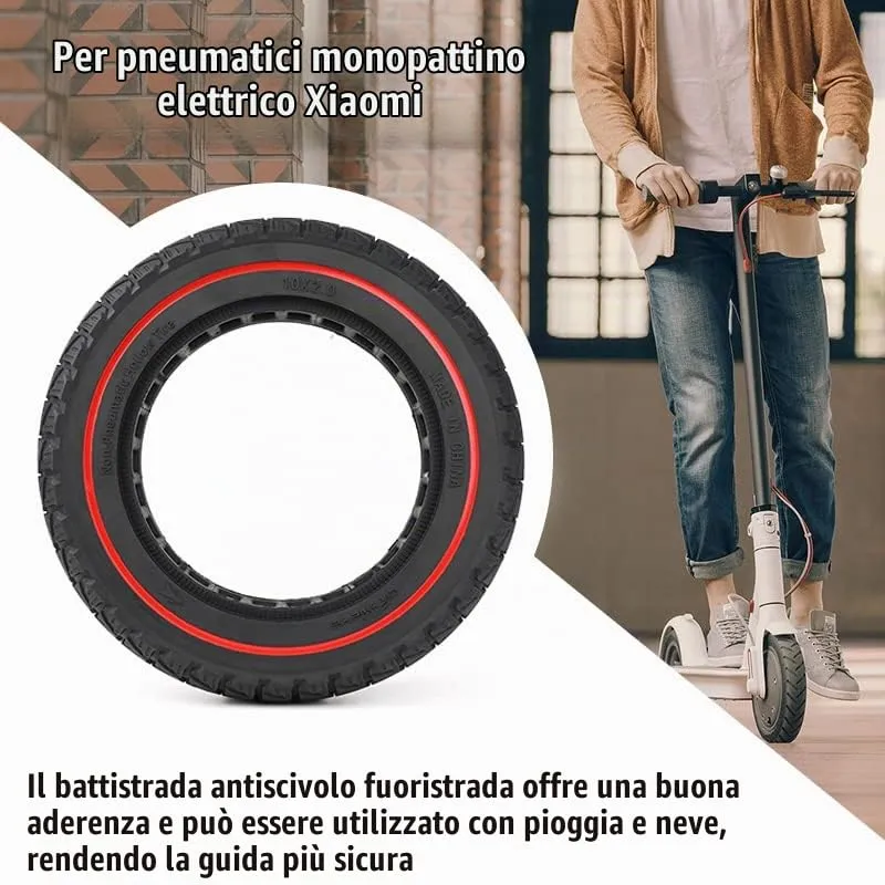 Aloskart Ruota Monopattino Elettrico 10x2.0 Gomme Piene Serie T-Rex - immagine 6