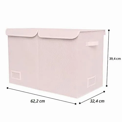 GRANNY SAYS Scatola portaoggetti rosa XL con coperchio, 62,5 x 32,5 x 39,5 cm - immagine 4
