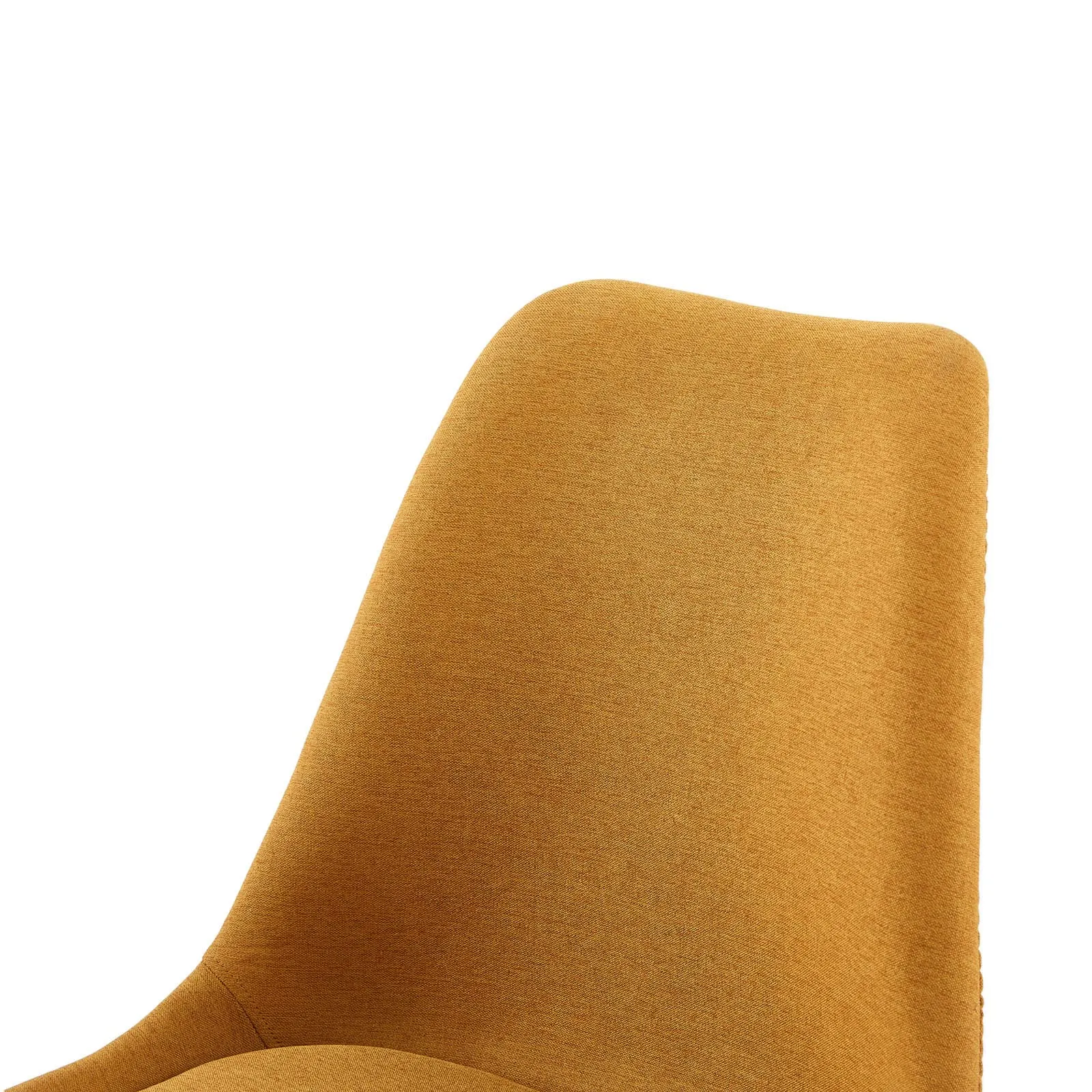 EGGREE Set di 4 Sedie da Pranzo in Tessuto di Lino, Design Scandinavo con Gambe in Legno di Faggio, Giallo - immagine 7