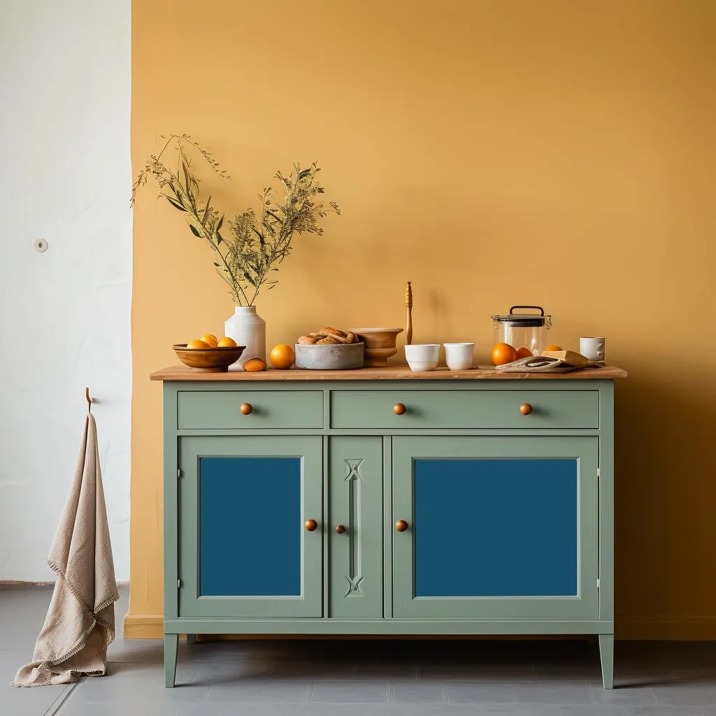 PECTRO Chalk Paint 750ml con Pennello, Blu Profondo - immagine 2