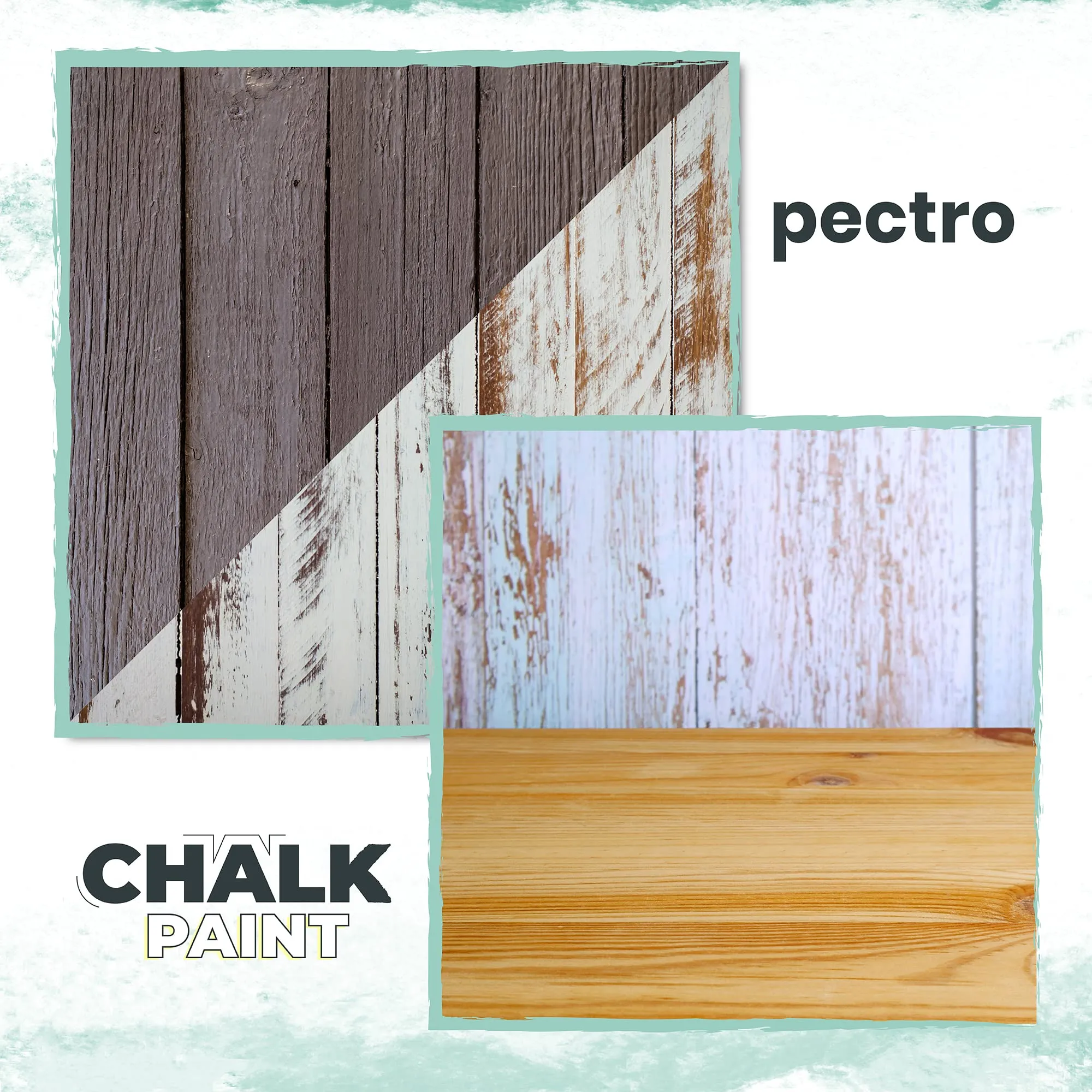 PECTRO Chalk Paint 750ml con Pennello, Blu Profondo - immagine 7