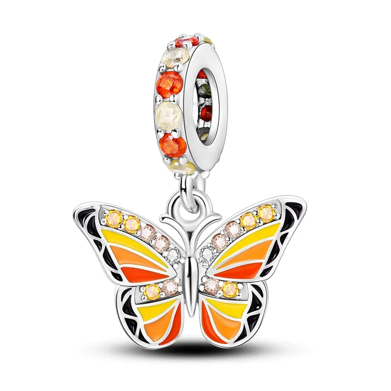 TINSLO Bead Charm Ciondolo Argento Sterling 925 con Cubic Zirconia per Braccialetti e Collane Europee - immagine 1