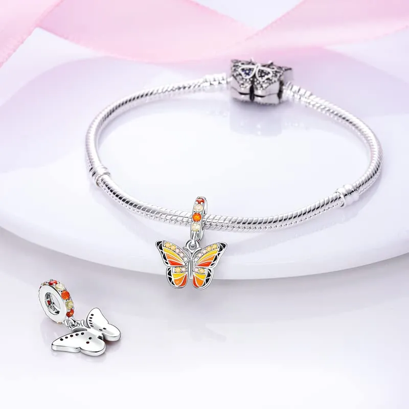 TINSLO Bead Charm Ciondolo Argento Sterling 925 con Cubic Zirconia per Braccialetti e Collane Europee - immagine 3