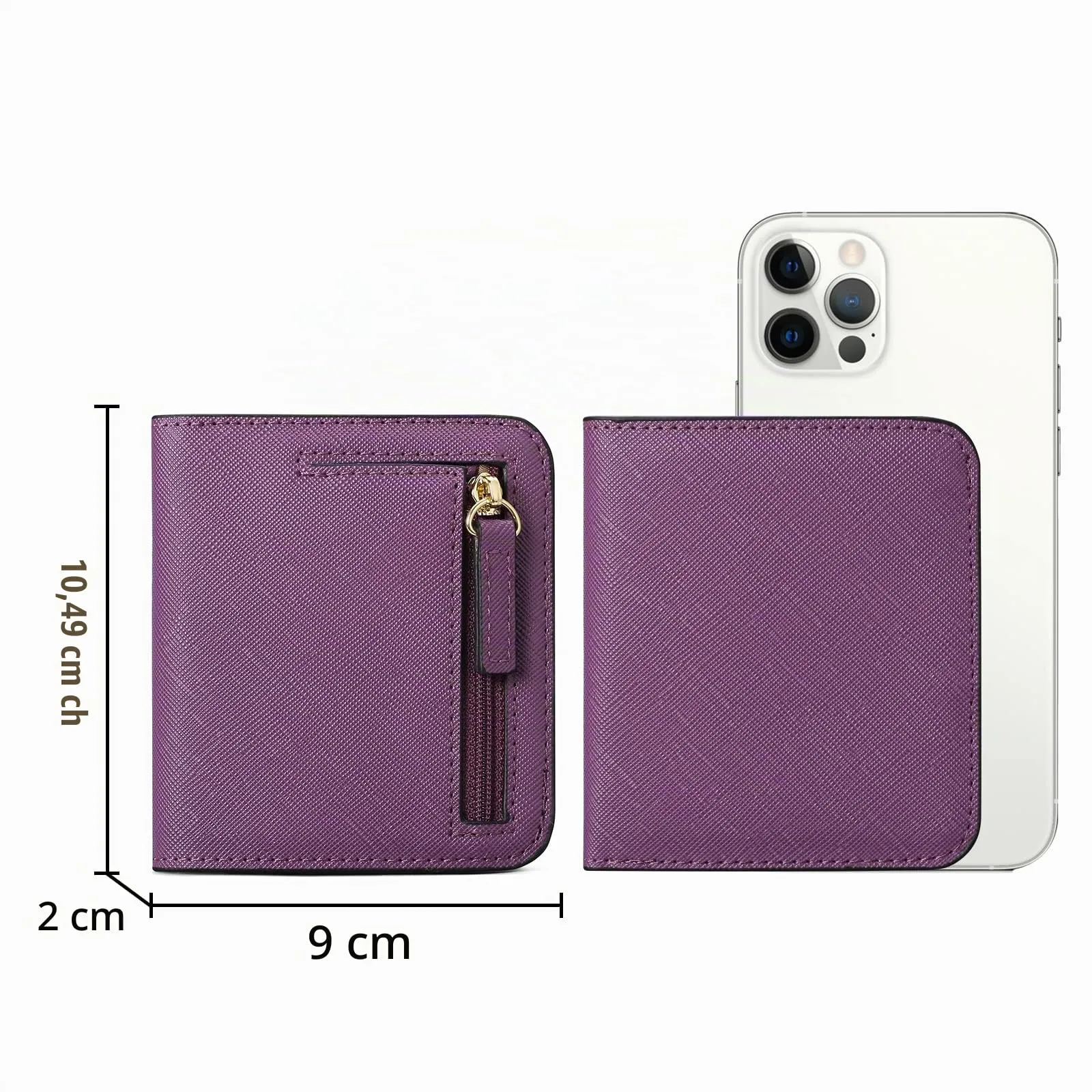 GAEKEAO Portafoglio da Donna in Pelle con Blocco RFID, 7 Scomparti per Carte, Finestra ID e Tasca con Cerniera - immagine 5