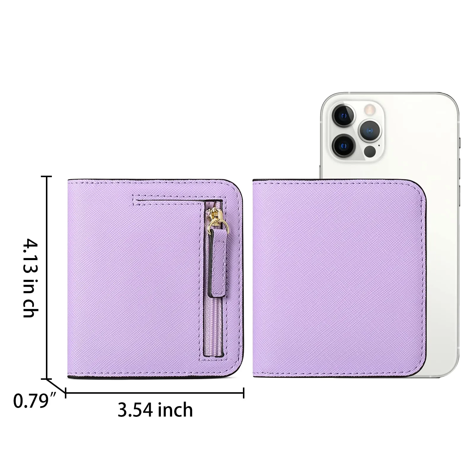 GAEKEAO Portafoglio da Donna in Pelle con Blocco RFID, 7 Scomparti per Carte e Tasca con Cerniera - immagine 5