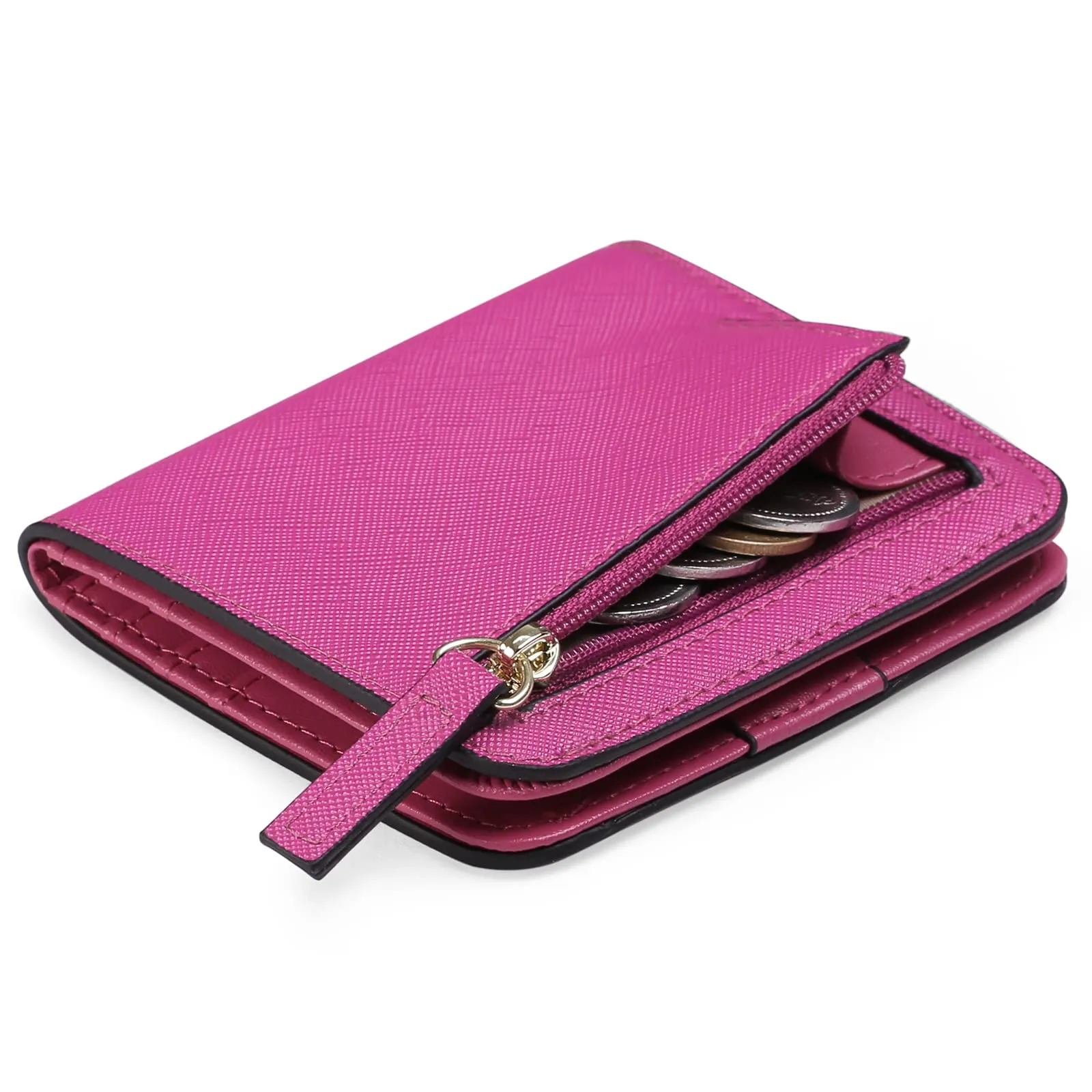 GAEKEAO Portafoglio da Donna in Pelle con Blocco RFID, 7 Scomparti per Carte, Finestra ID e Tasca con Cerniera - immagine 1