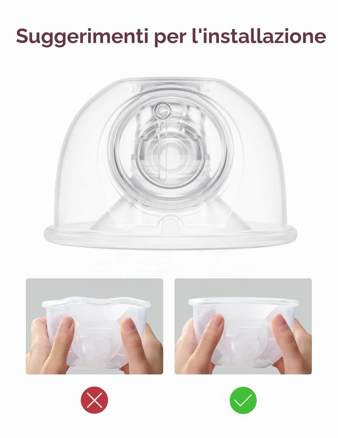 Momcozy Accessori per Tiralatte Indossabile S9 Pro/S12 Pro, Flangia 24mm e Coppa Raccoglilatte - immagine 5