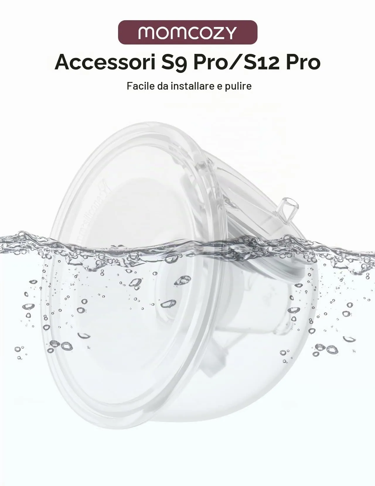 Momcozy Accessori per Tiralatte Indossabile S9 Pro/S12 Pro, Flangia 24mm e Coppa Raccoglilatte - immagine 6