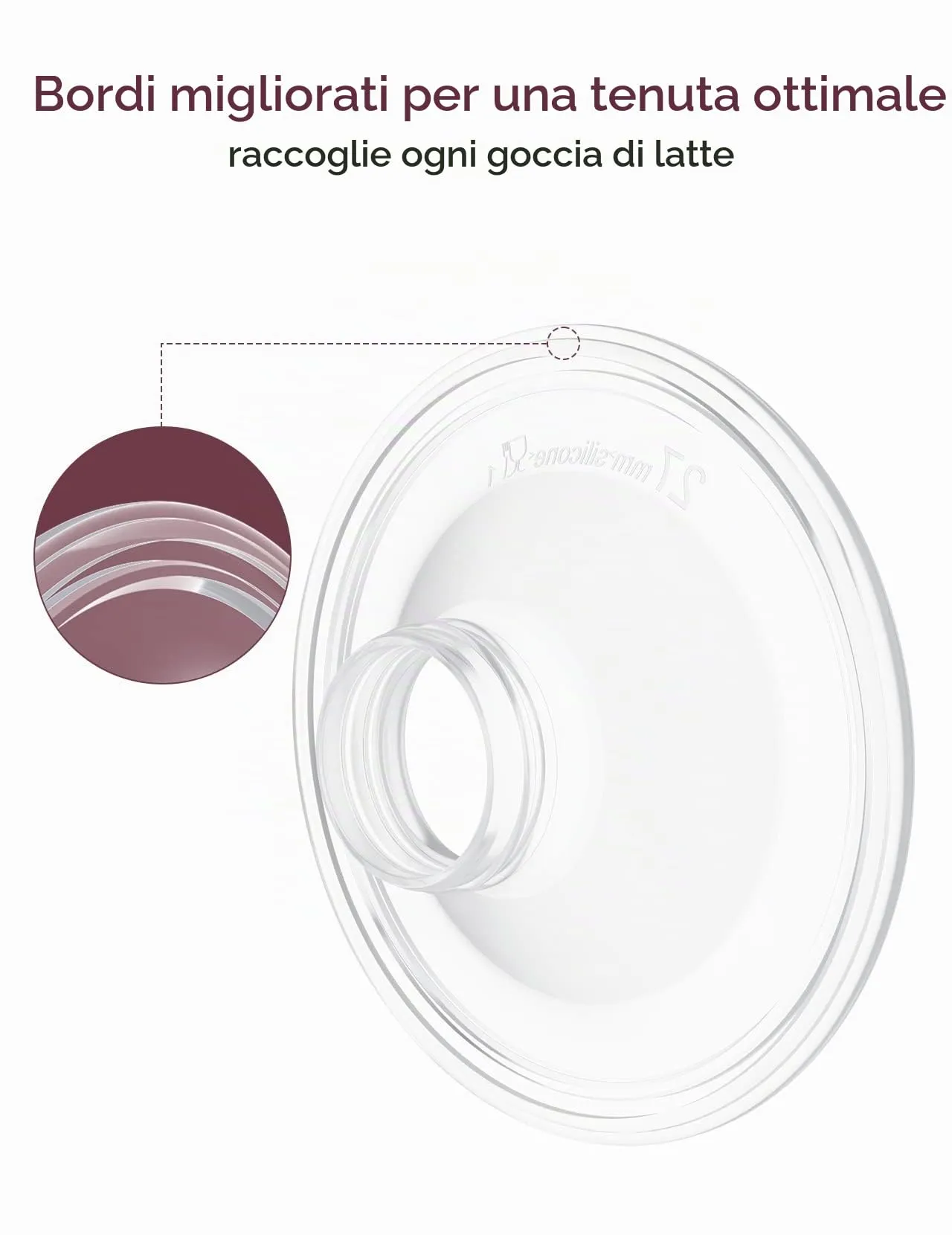 Momcozy Flangia a Tenuta Singola 27 mm per Tiralatte S9 Pro/S12 Pro, 1 Pezzo - immagine 6