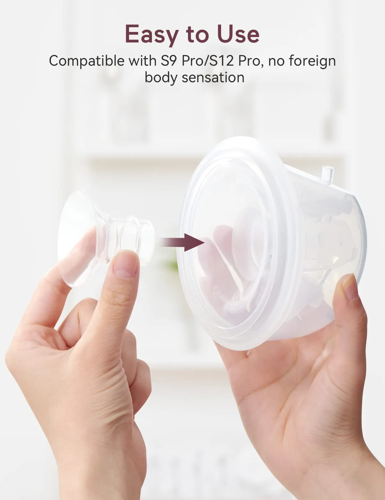 Momcozy Inserto Flangia 19mm per Tiralatte S9 Pro/S12 Pro, 1 pezzo - immagine 5