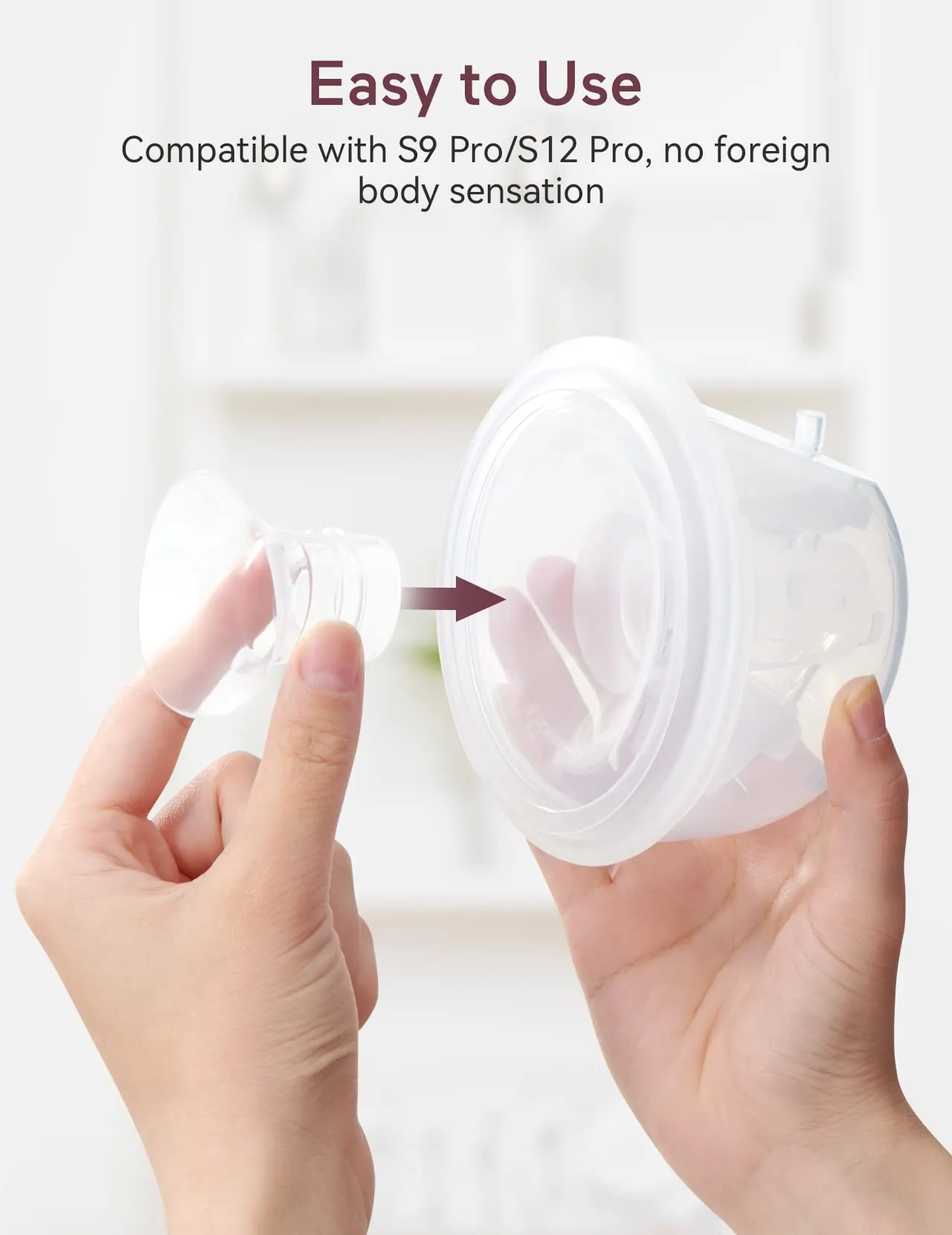 Momcozy Inserto Flangia 21mm per Tiralatte S9 Pro/S12 Pro, 1 Pezzo - immagine 3
