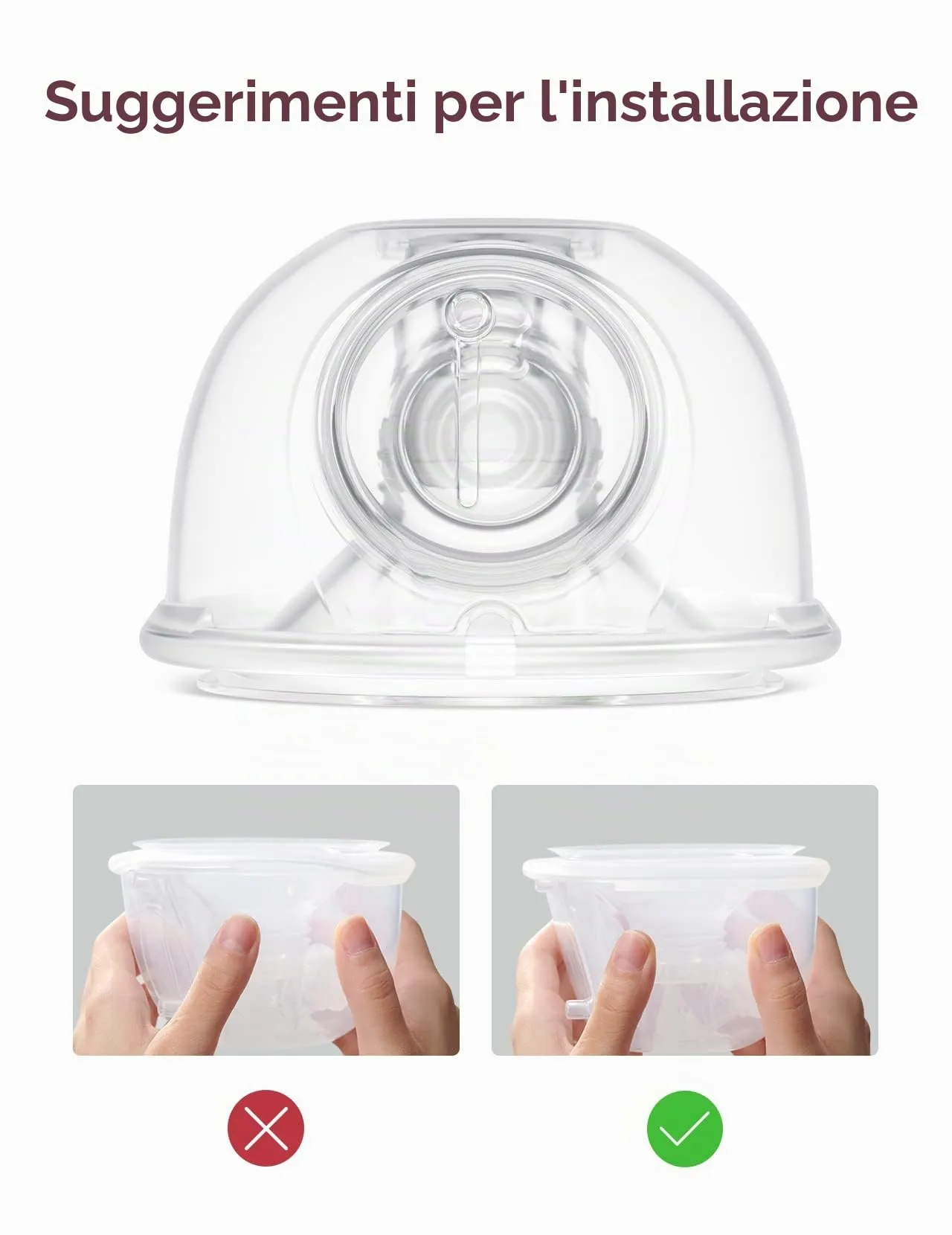 Momcozy Accessori per Tiralatte Indossabile S9 Pro/S12 Pro, Flangia a Doppio Strato e Coppa Raccoglilatte - immagine 5