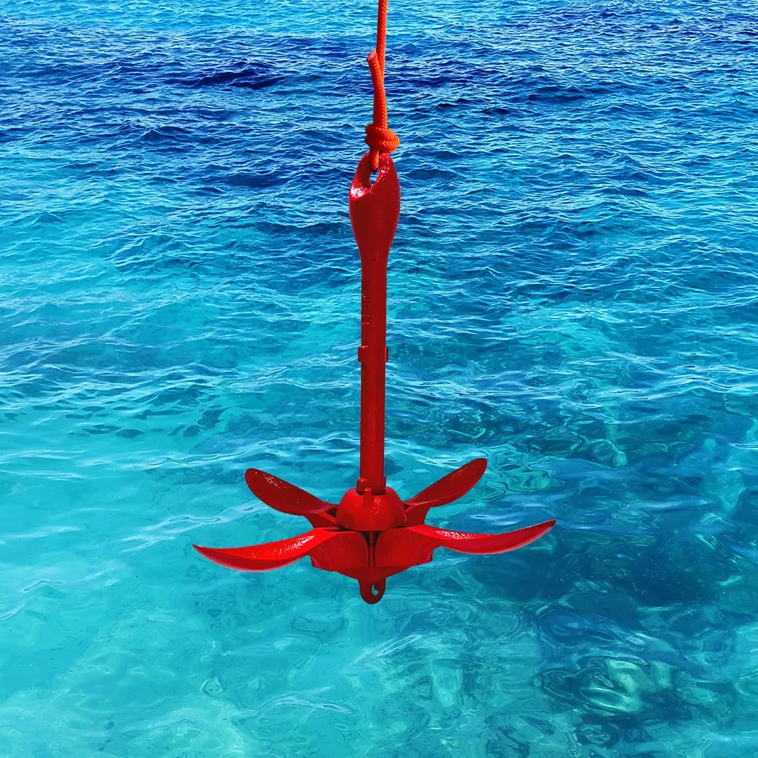 BeGrit Ancora Pieghevole 1.5kg per Kayak e Gommone con Cima - immagine 4