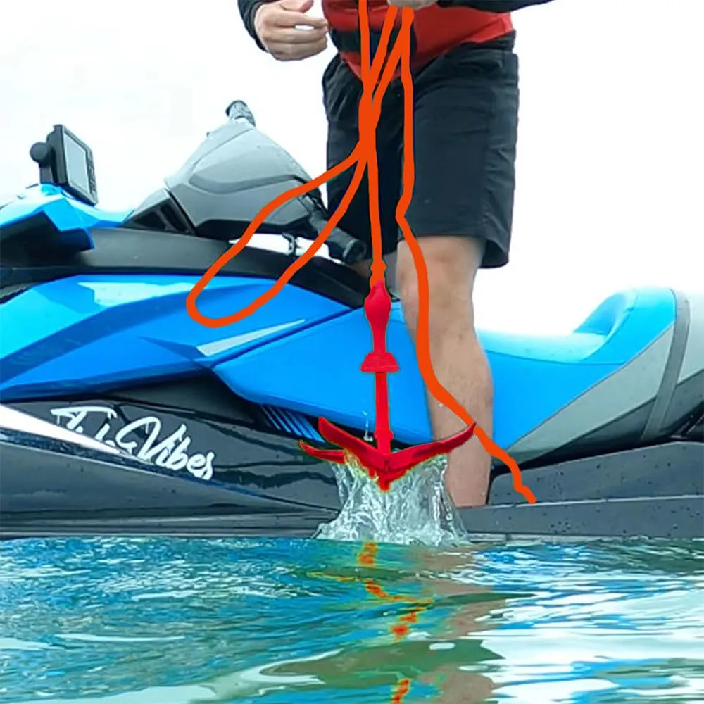 BeGrit Ancora Pieghevole 1.5kg per Kayak e Gommone con Cima - immagine 6
