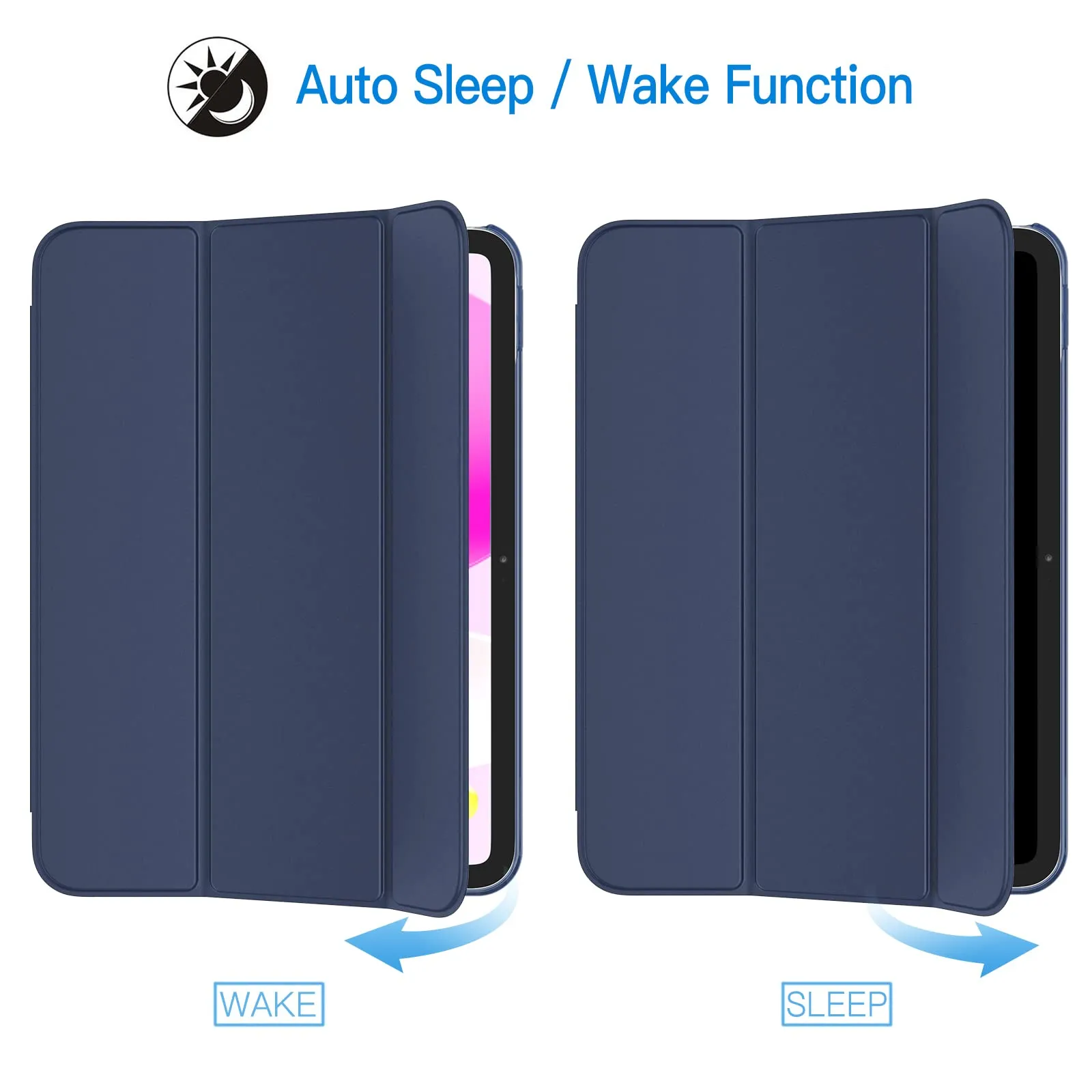 JETech Custodia per iPad 11ª/10ª Gen, Marino Intenso - immagine 6