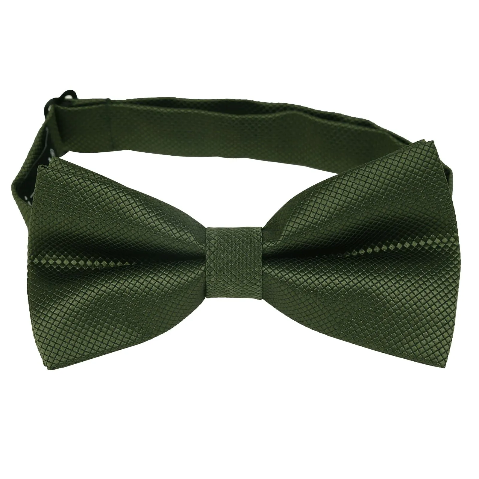 Alizeal Set Papillon, Fazzoletto da Taschino e Gemelli da Uomo, Verde Oliva, Taglia Unica - immagine 4