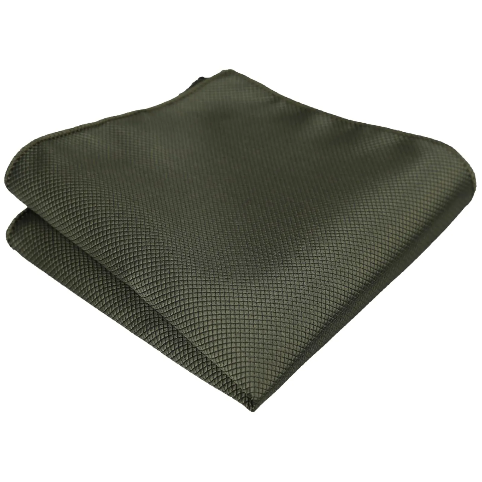 Alizeal Set Papillon, Fazzoletto da Taschino e Gemelli da Uomo, Verde Oliva, Taglia Unica - immagine 6