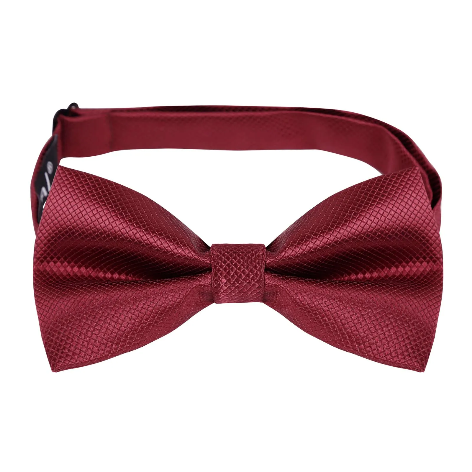 Alizeal Set da uomo con papillon, fazzoletto e gemelli - 054-Borgogna, Taglia unica - immagine 3