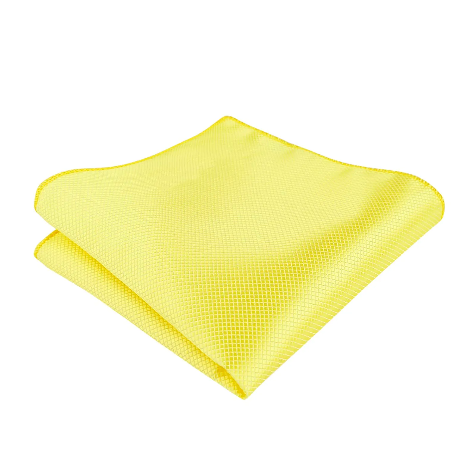 Alizeal Set da uomo con papillon, fazzoletto e gemelli, 054-Giallo, Taglia unica - immagine 4