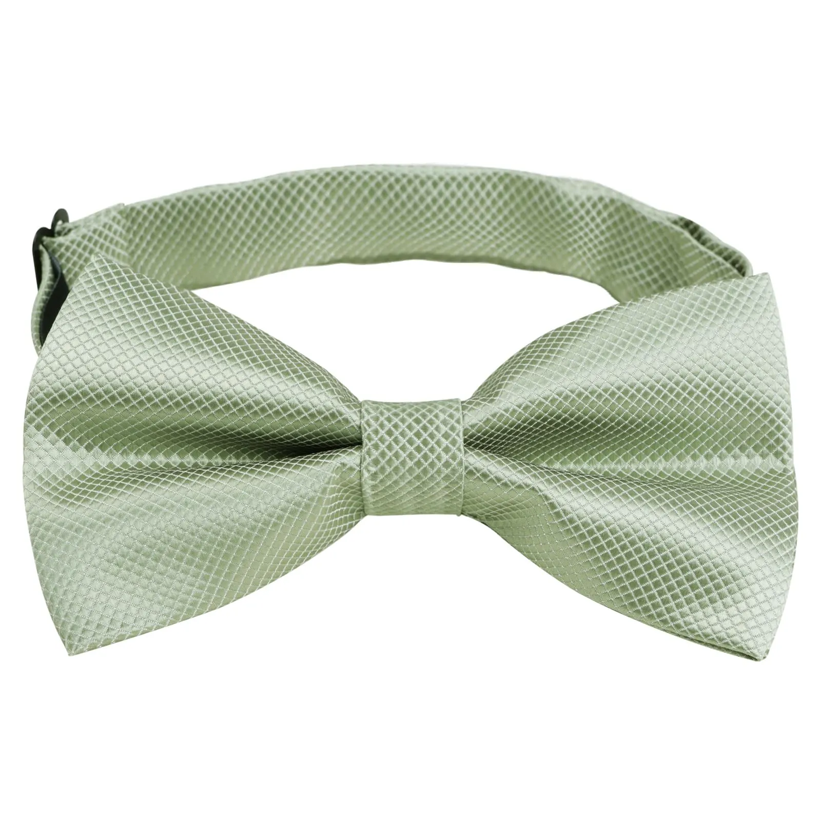 Alizeal Set da uomo con papillon, fazzoletto e gemelli, 054-Verde Salvia, Taglia unica - immagine 3