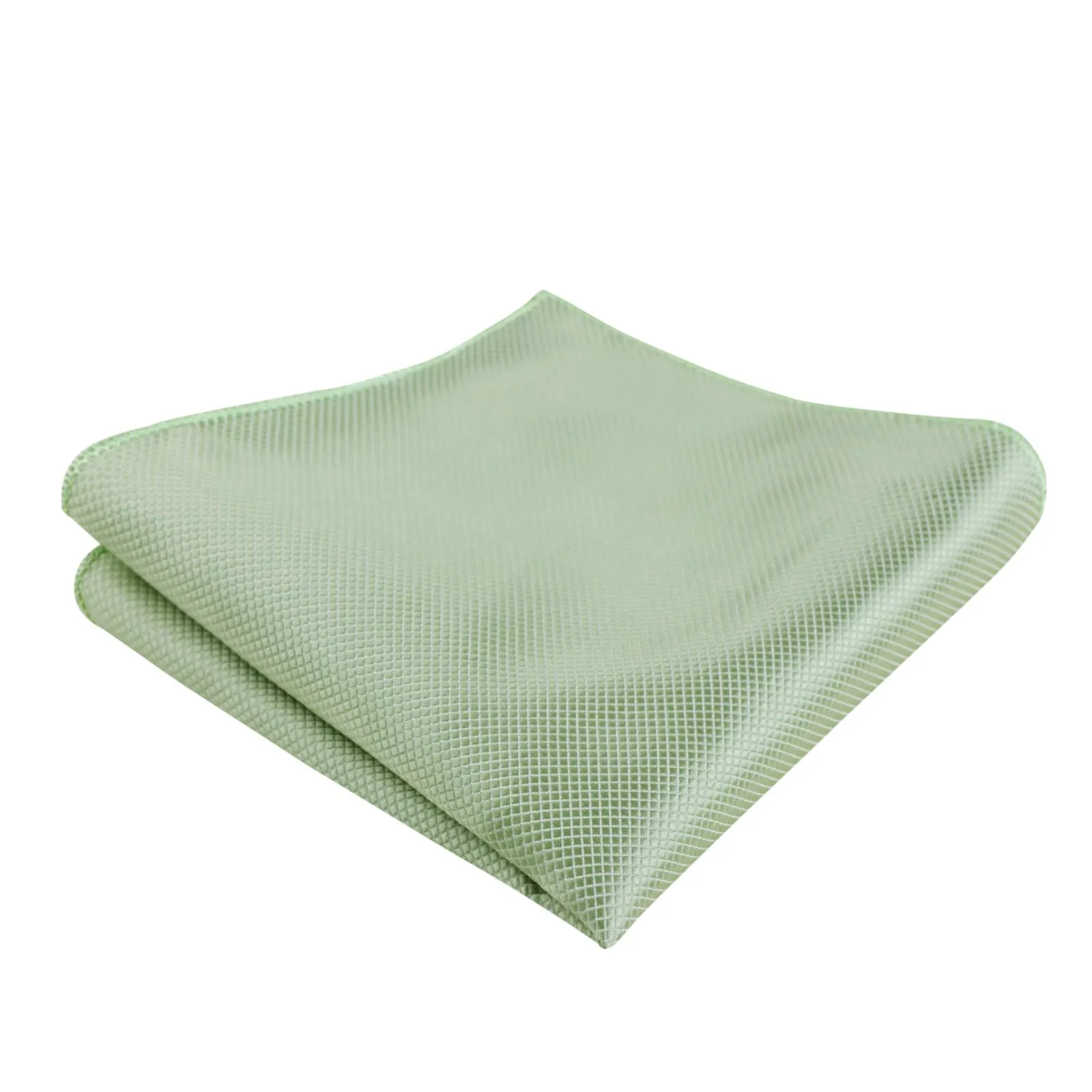 Alizeal Set da uomo con papillon, fazzoletto e gemelli, 054-Verde Salvia, Taglia unica - immagine 4