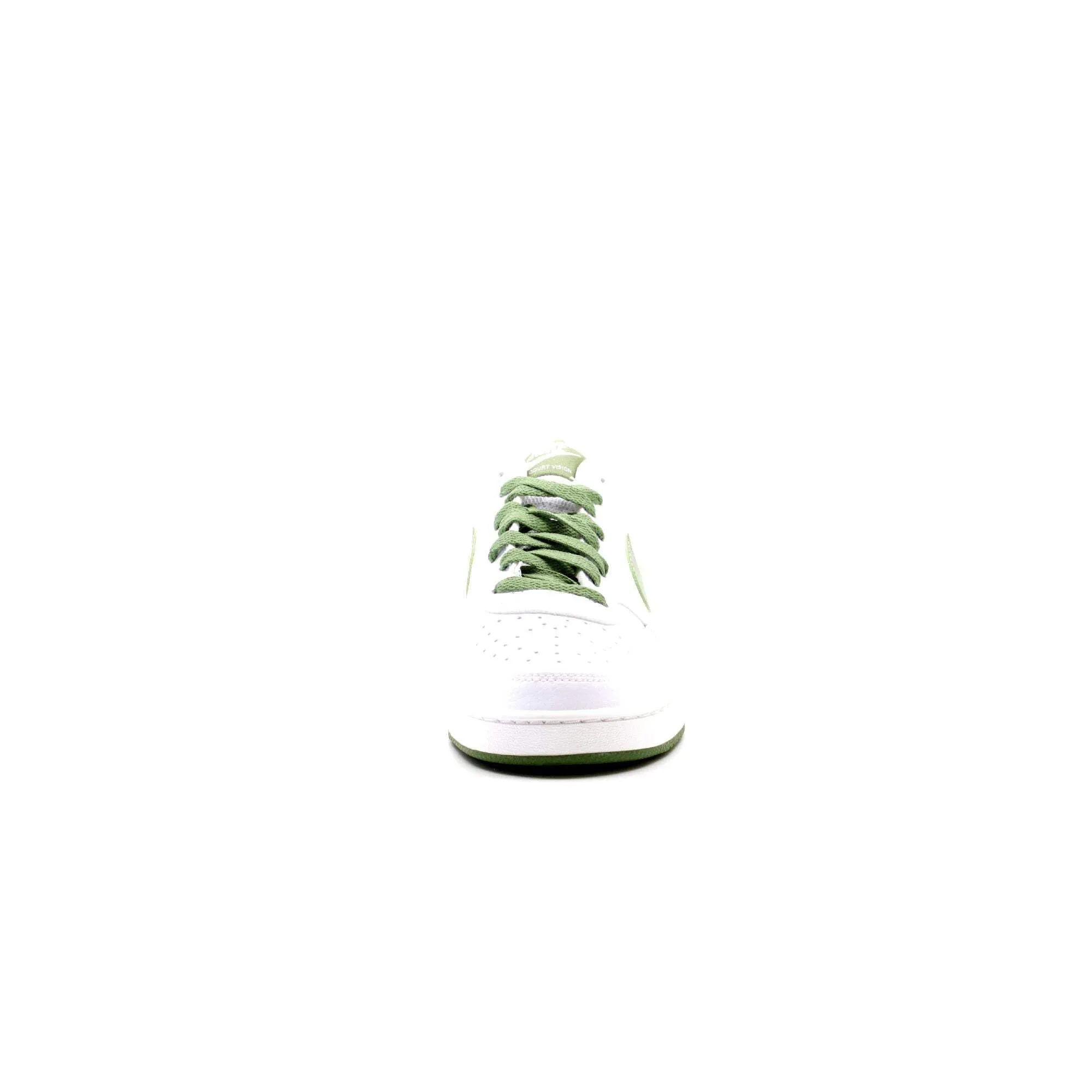 Nike Court Vision Lo, White/Oil Green-Treeline-Sail, FJ5480-100, 43 EU - immagine 7