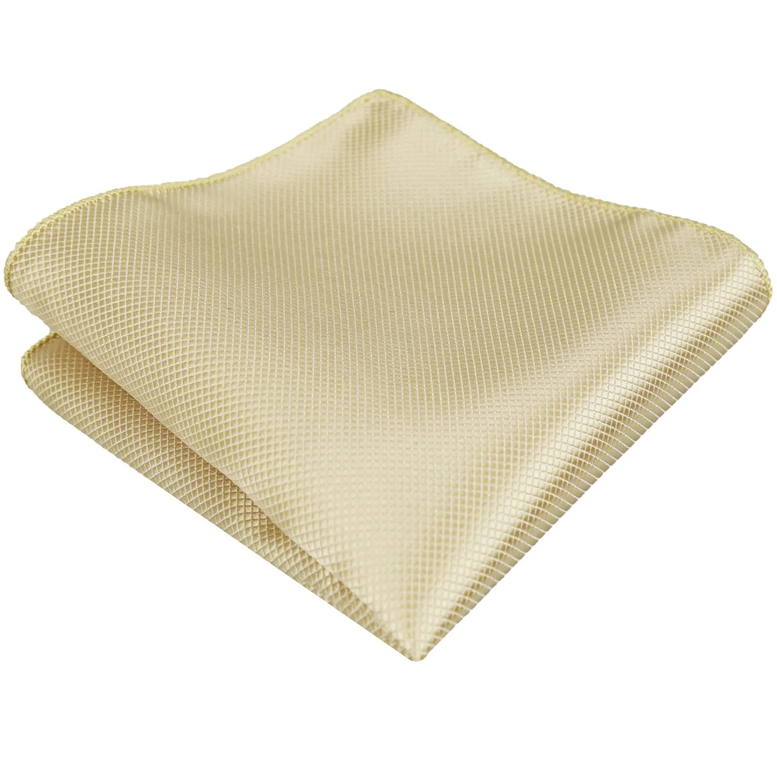 Alizeal Set da uomo con papillon, fazzoletto e gemelli, 054-Champagne, Taglia unica - immagine 6