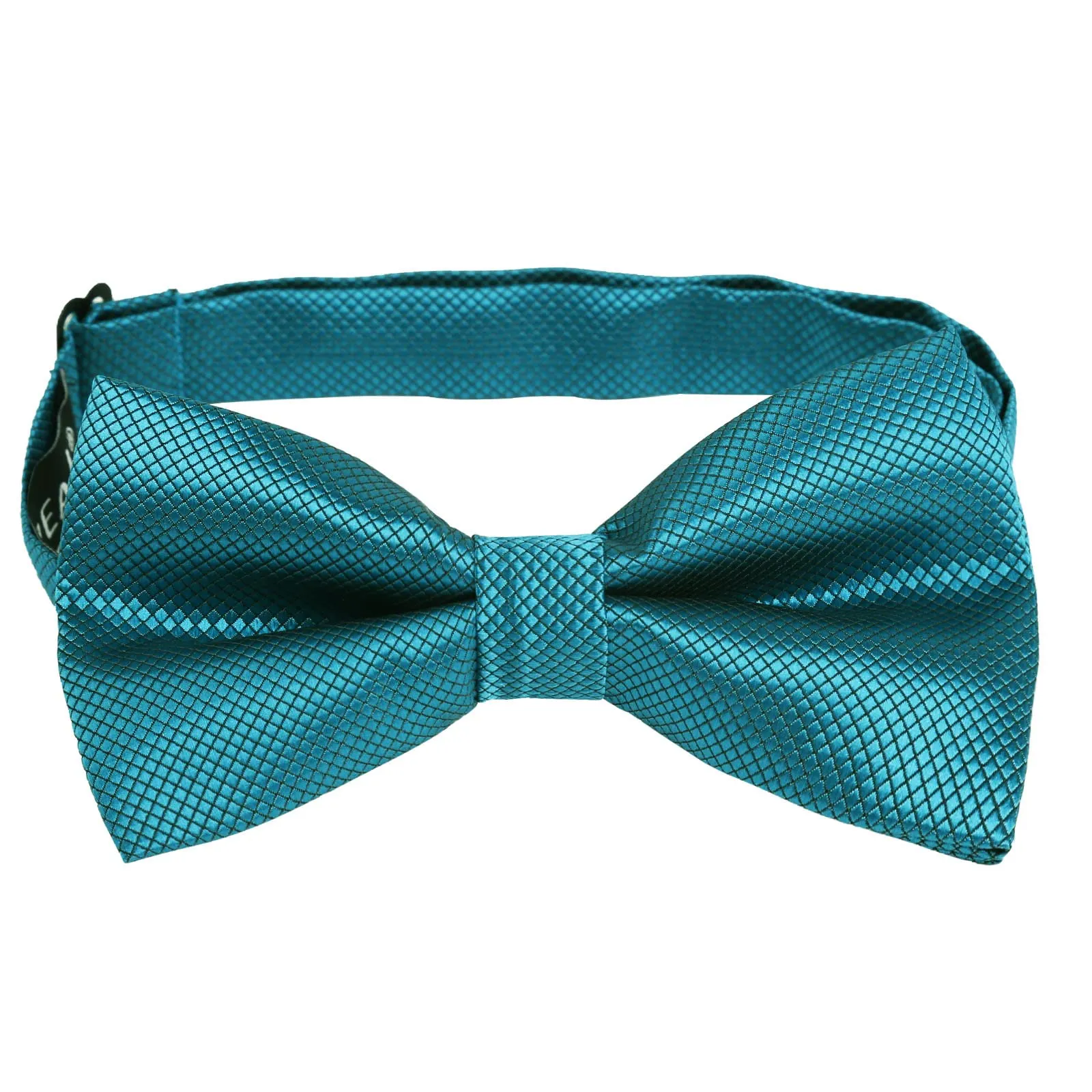 Alizeal Set da uomo con papillon, fazzoletto e gemelli - 054-Teal scuro, Taglia unica - immagine 3