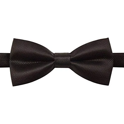 Alizeal Pre-tied Bow Tie, Cufflinks and Pocket Square Set - Black - immagine 4