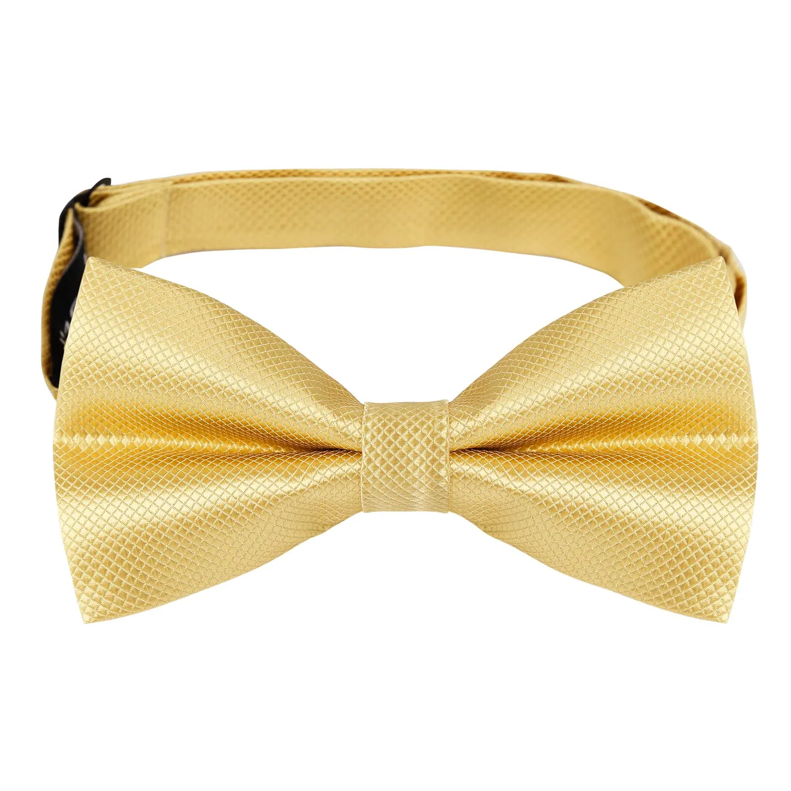 Alizeal Set da Uomo con Papillon, Fazzoletto e Gemelli, 054-Oro Champagne, Taglia Unica - immagine 3