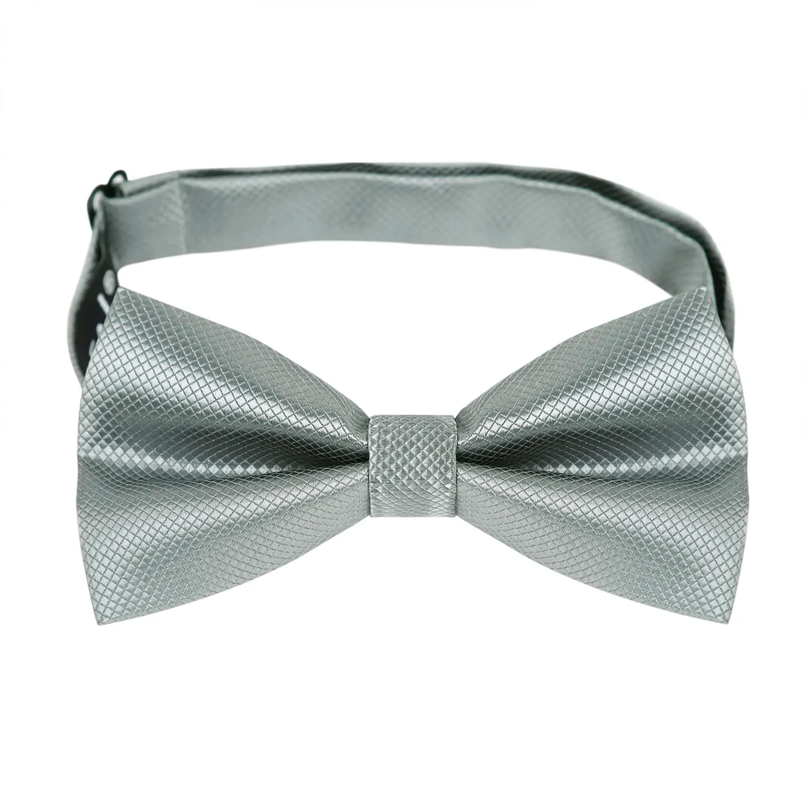 Alizeal Set Papillon Pre-annodato, Fazzoletto da Taschino e Gemelli - 054-Grigio Chiaro - immagine 3