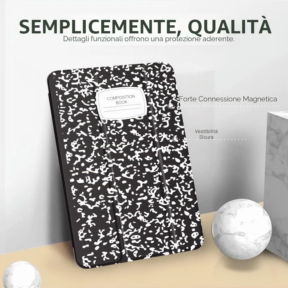 MoKo Cover for iPad 9th/8th/7th Gen 10.2" (2021/2020/2019) - Quaderno Nero - immagine 3