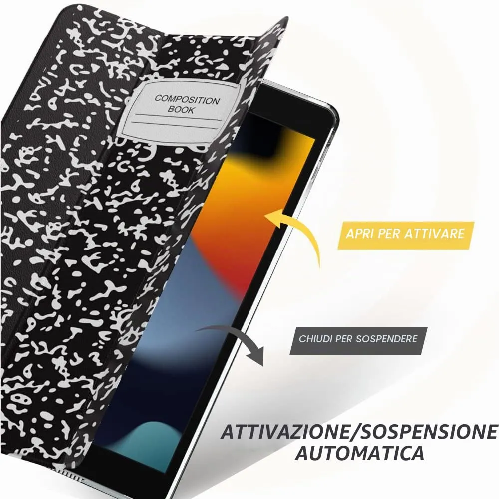 MoKo Cover for iPad 9th/8th/7th Gen 10.2" (2021/2020/2019) - Quaderno Nero - immagine 5