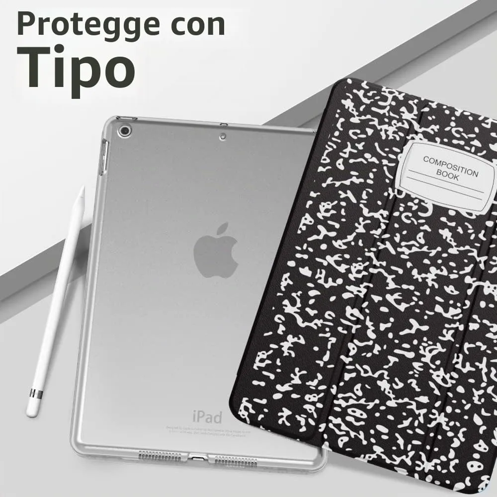 MoKo Cover for iPad 9th/8th/7th Gen 10.2" (2021/2020/2019) - Quaderno Nero - immagine 9