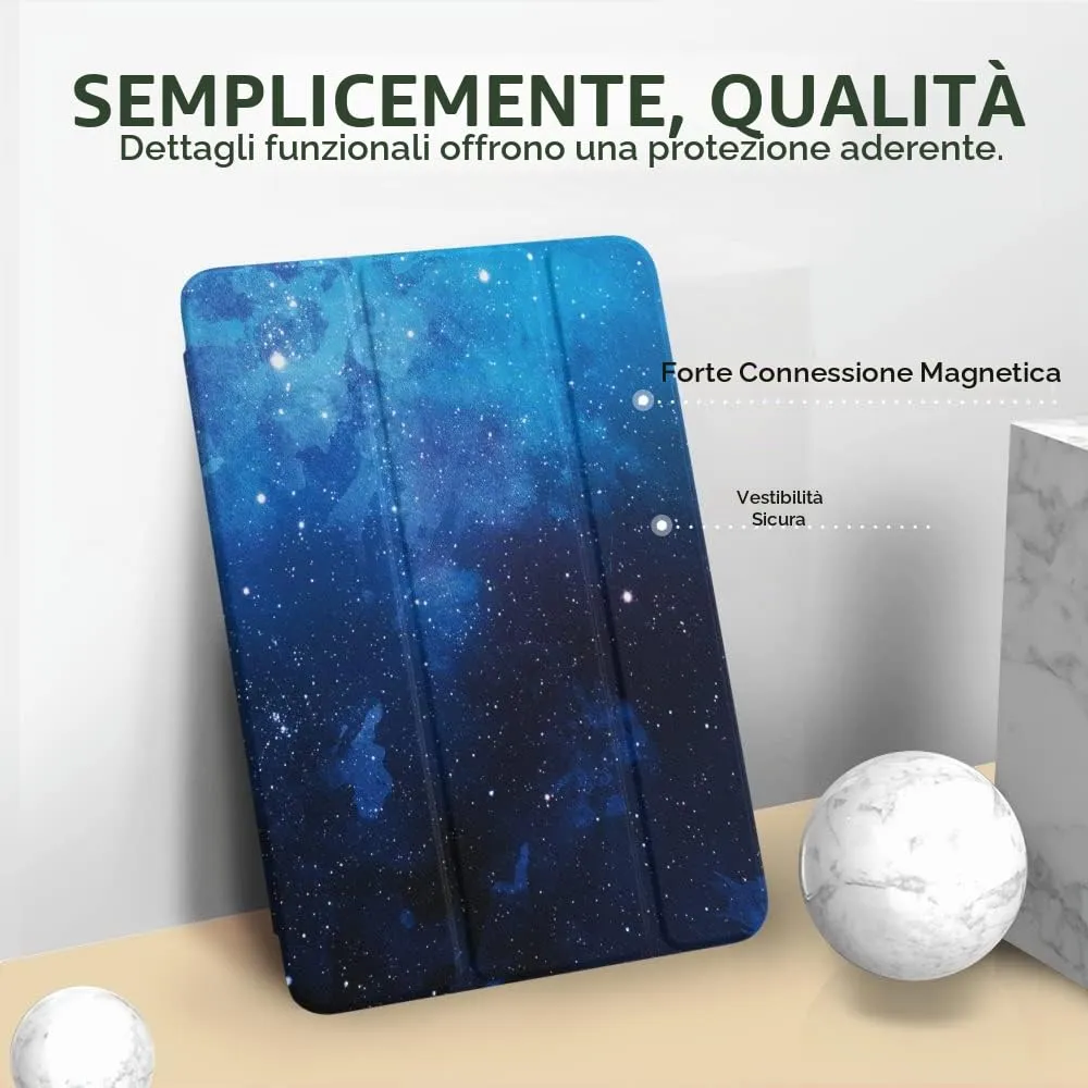 MoKo Cover for iPad 9th/8th/7th Gen 10.2" (2021/2020/2019), Cielo Stellato Blu - immagine 3