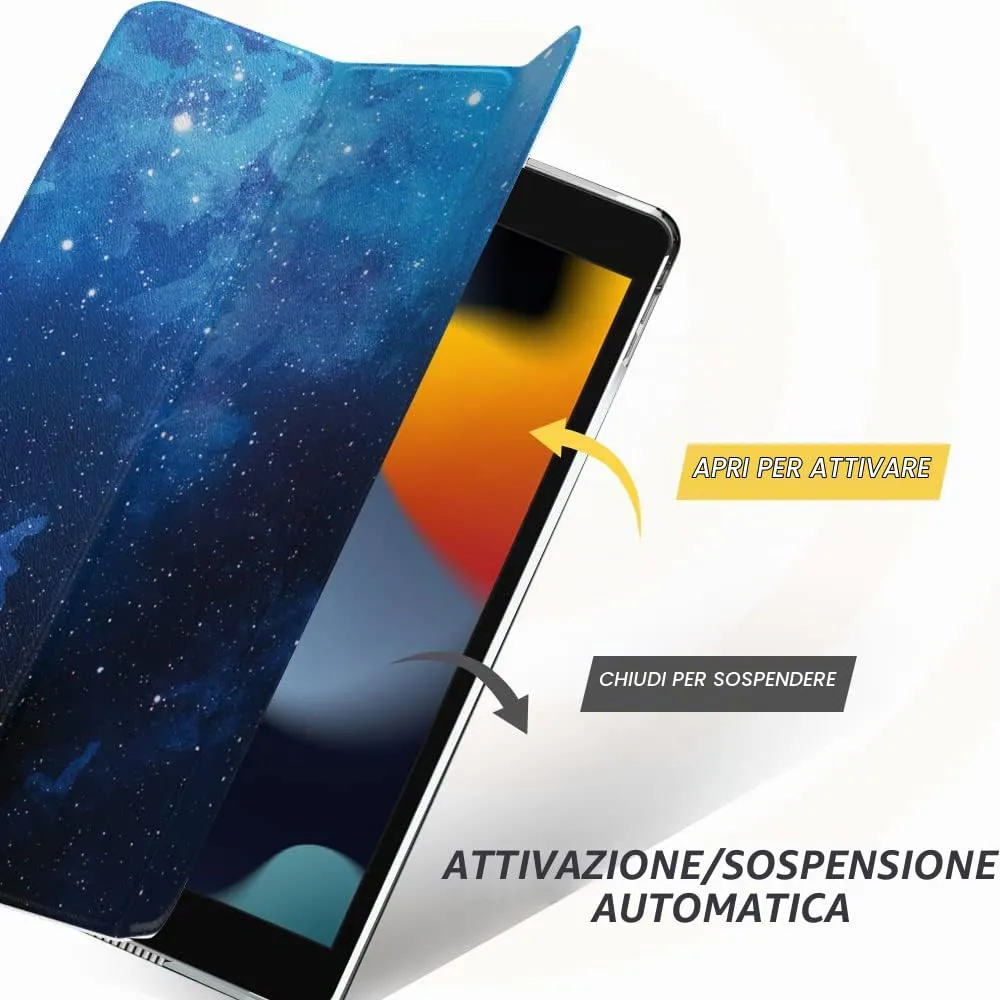MoKo Cover for iPad 9th/8th/7th Gen 10.2" (2021/2020/2019), Cielo Stellato Blu - immagine 5