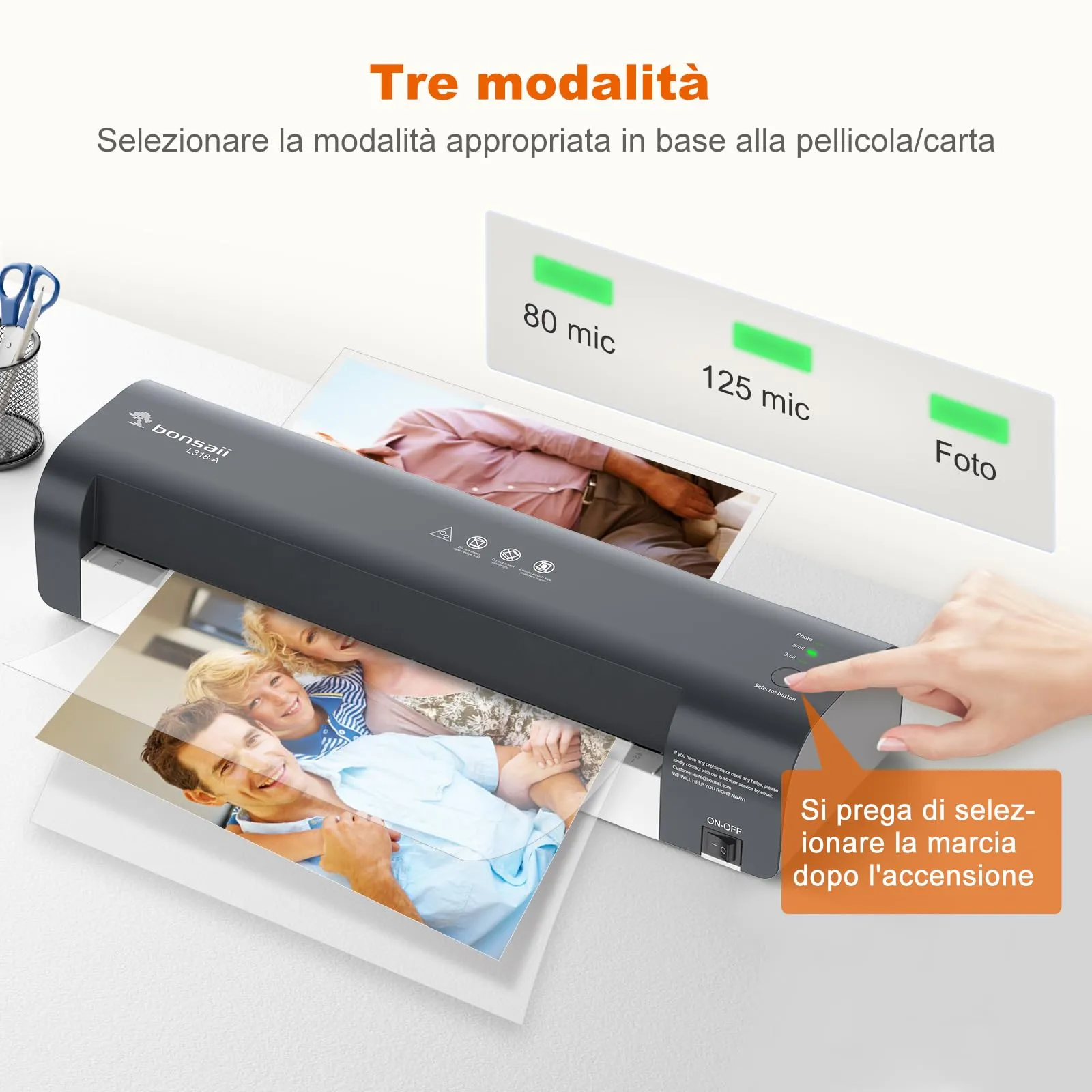 Bonsaii Plastificatrice A3 L318 - immagine 5