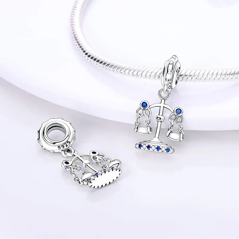 TINSLO Bead Charm in Argento Sterling 925 con Cubic Zirconia per Braccialetti e Collane Europei - immagine 2
