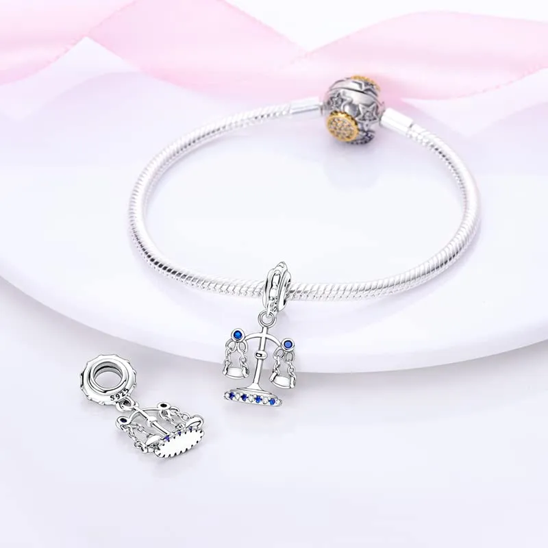 TINSLO Bead Charm in Argento Sterling 925 con Cubic Zirconia per Braccialetti e Collane Europei - immagine 3