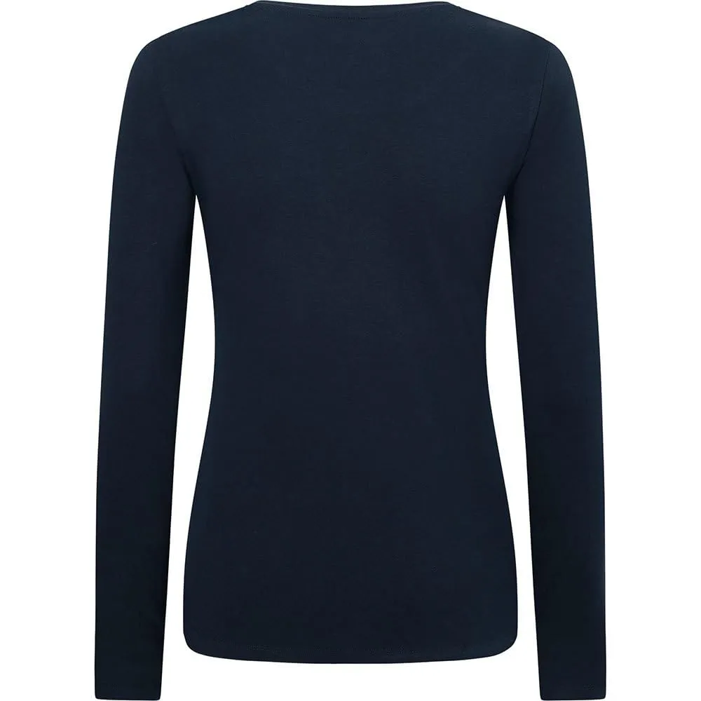 Pepe Jeans New Virginia LS N T-Shirt Donna - Blu (Dulwich) - XS - immagine 2