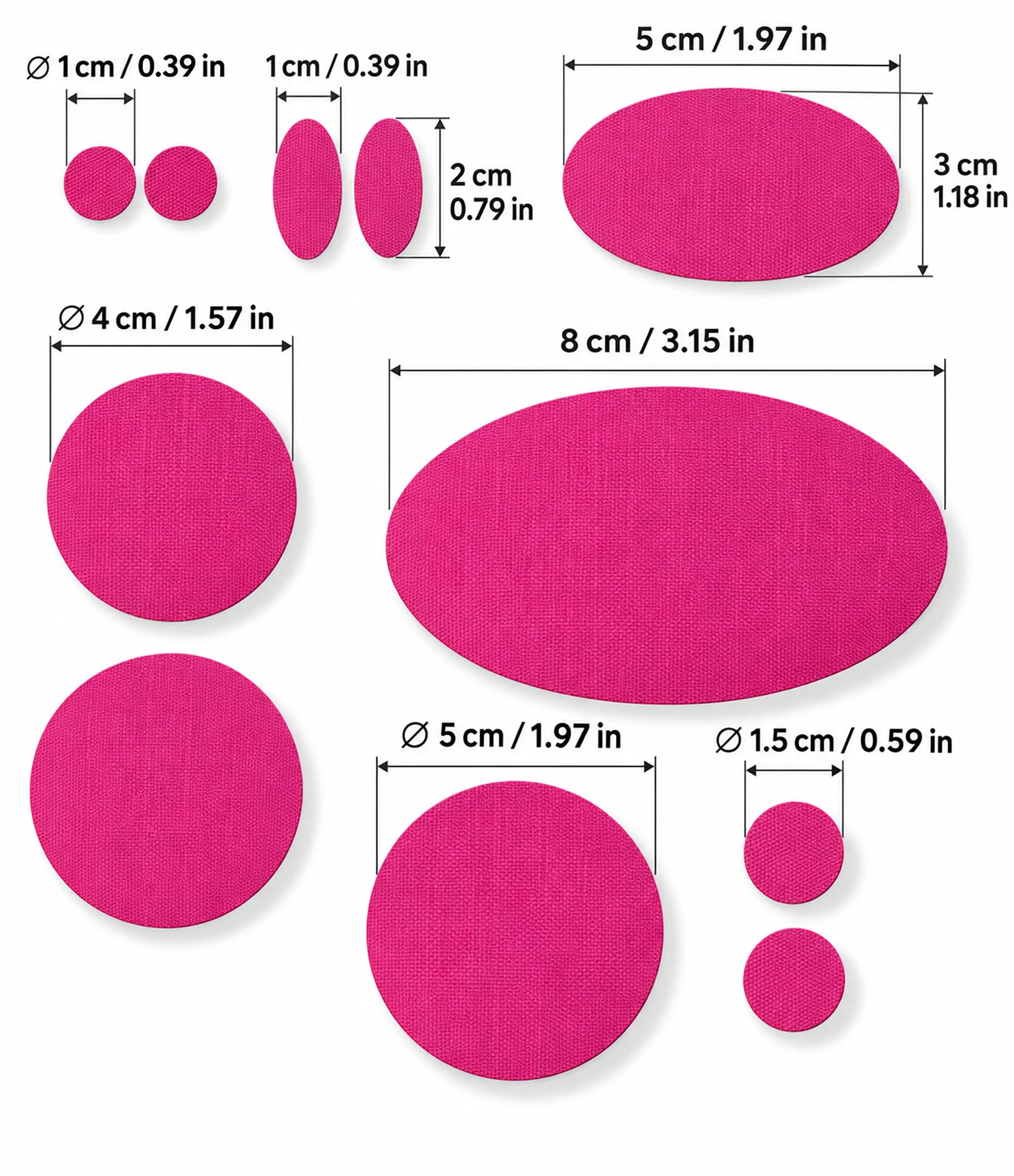 aZengear Toppe di Riparazione Impermeabili per Piumino e Tenda, 11 Pezzi, Rosa Scuro - immagine 3