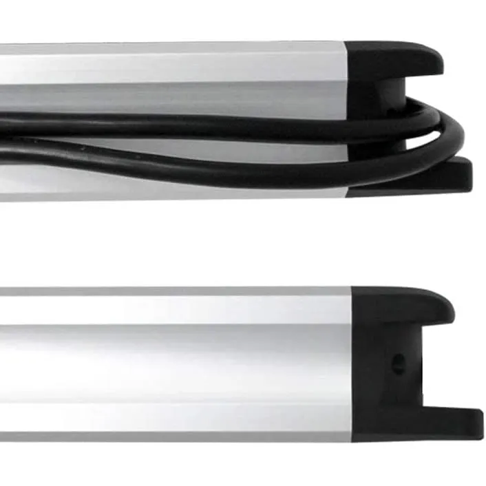 Electraline 61916 Multipresa Alu-Line 12 Posti Polivalenti (Schuko + 10/16A) con 2 Interruttori, Cavo 2M, Corpo in Alluminio, Protezione Sovraccarico - immagine 6