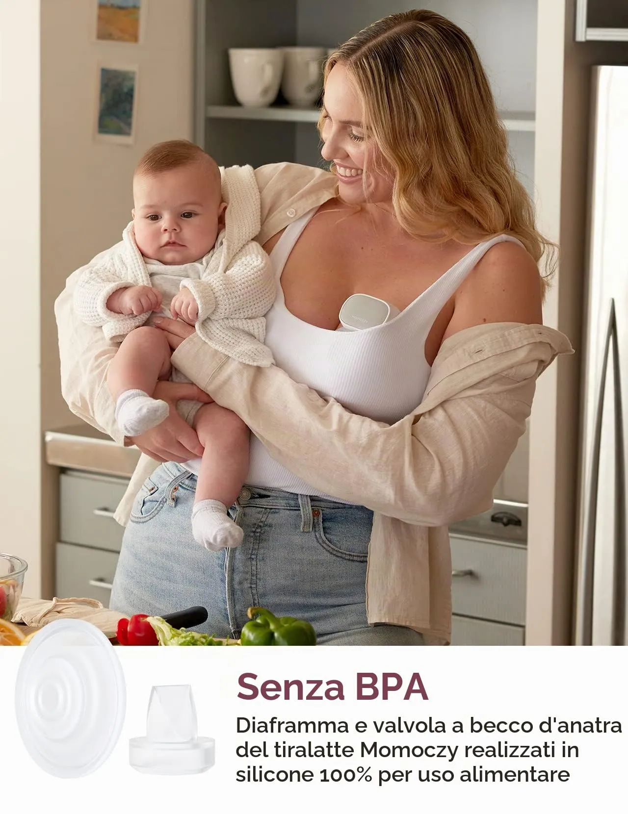 Momcozy Valvole a Becco d'Anatra e Diaframma in Silicone per S9 Pro/S12 Pro - immagine 6