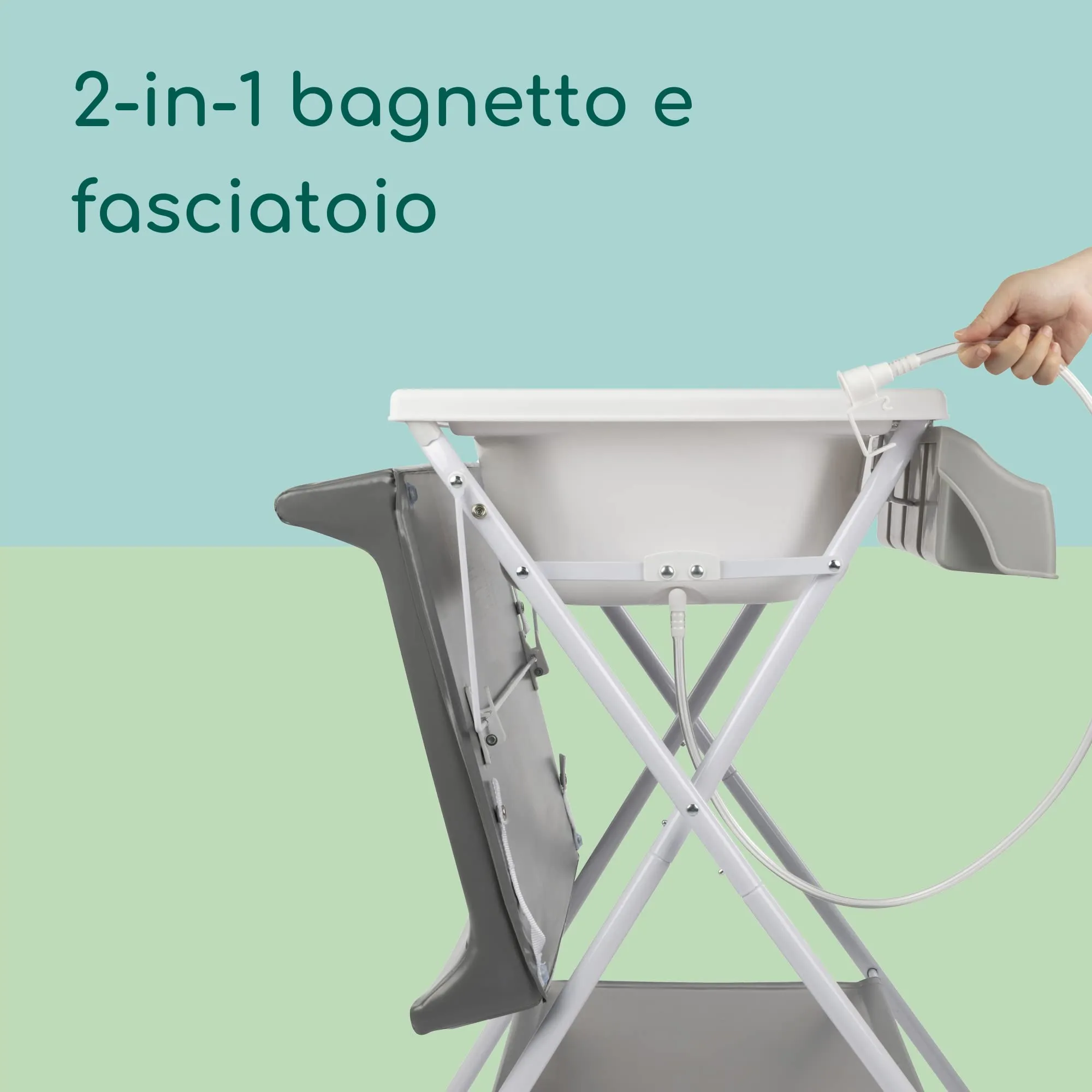 Bebeconfort Baltic Bagnetto Fasciatoio 2 in 1, 0-12 Mesi, Grey Mist - immagine 3