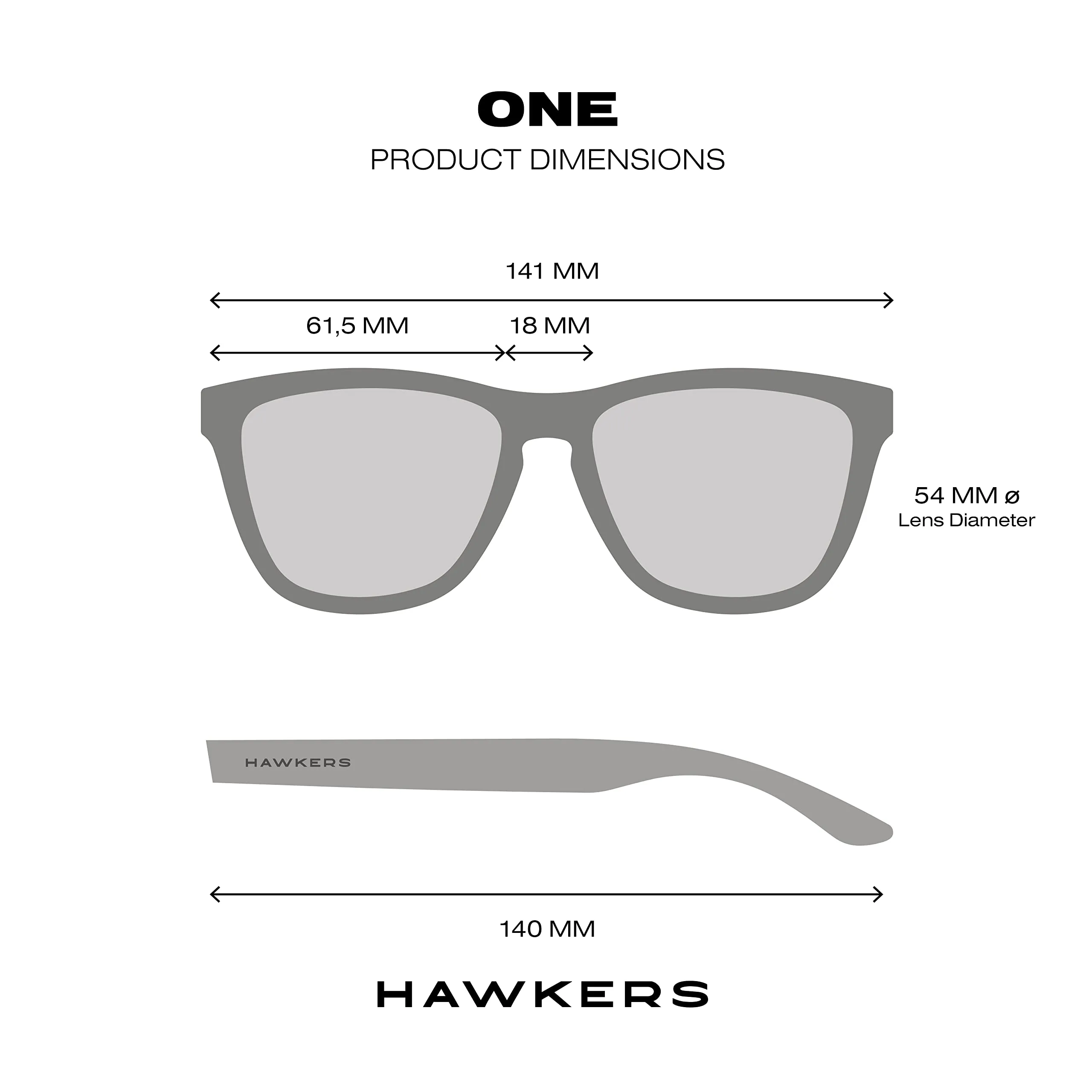 Hawkers One Sunglasses Unisex - Raw Black Dark Transparent - immagine 6