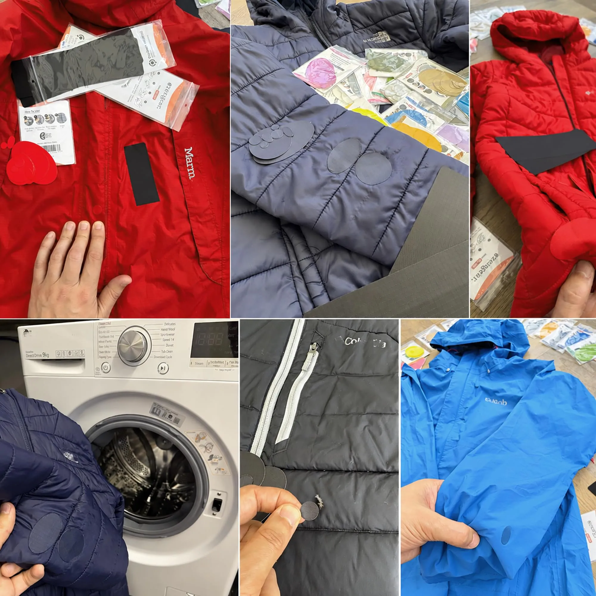 aZengear Toppe di Riparazione Impermeabili per Piumino e Tenda, 11 Pezzi, Turchese - immagine 8