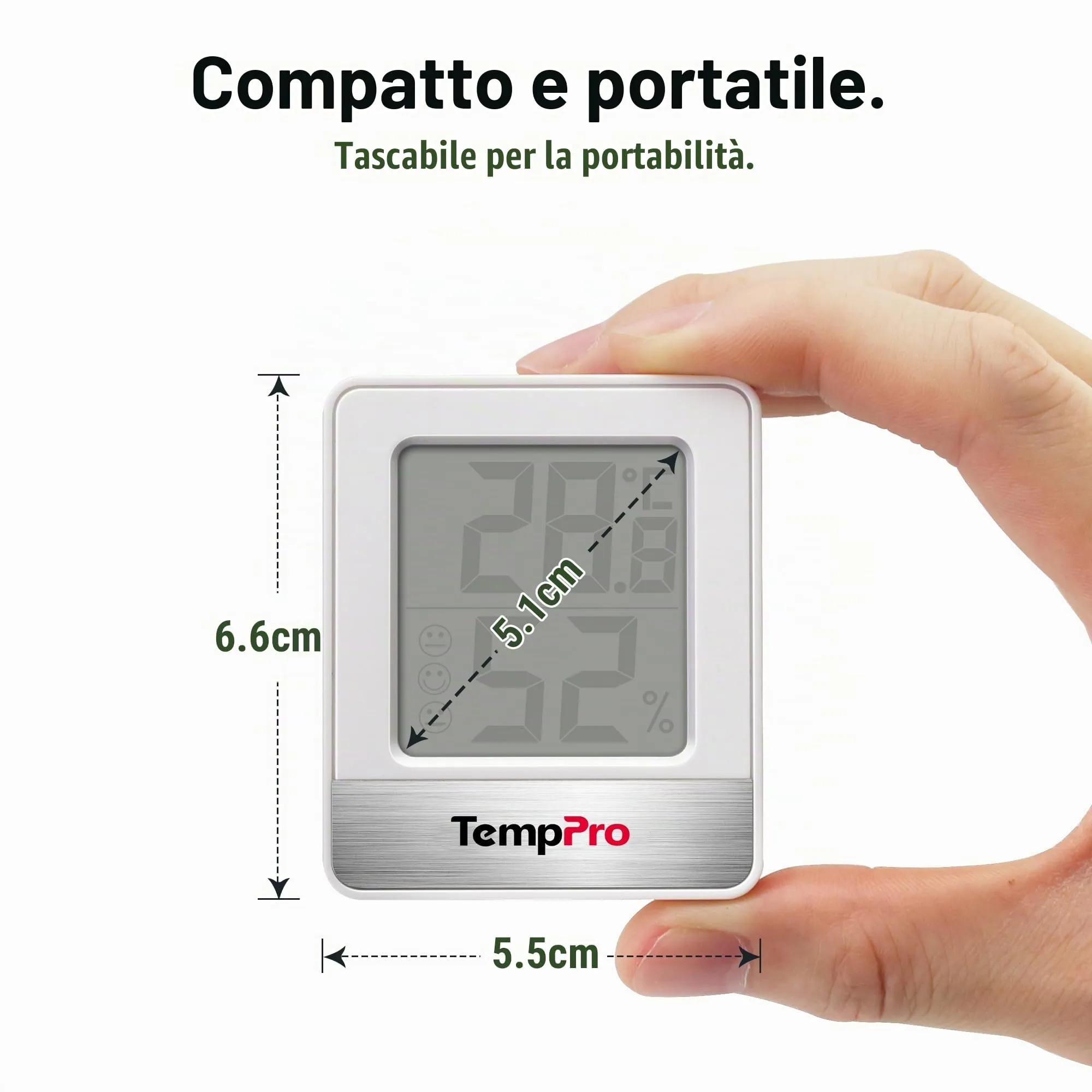 TempPro TP49 Igrometro Digitale e Termometro, 6 Pezzi - immagine 6