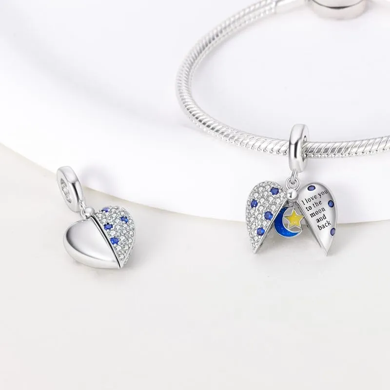 TINSLO Bead Charm in Argento Sterling 925 con Cubic Zirconia, Compatibile con Braccialetti e Collane Pandora e Europei - immagine 2