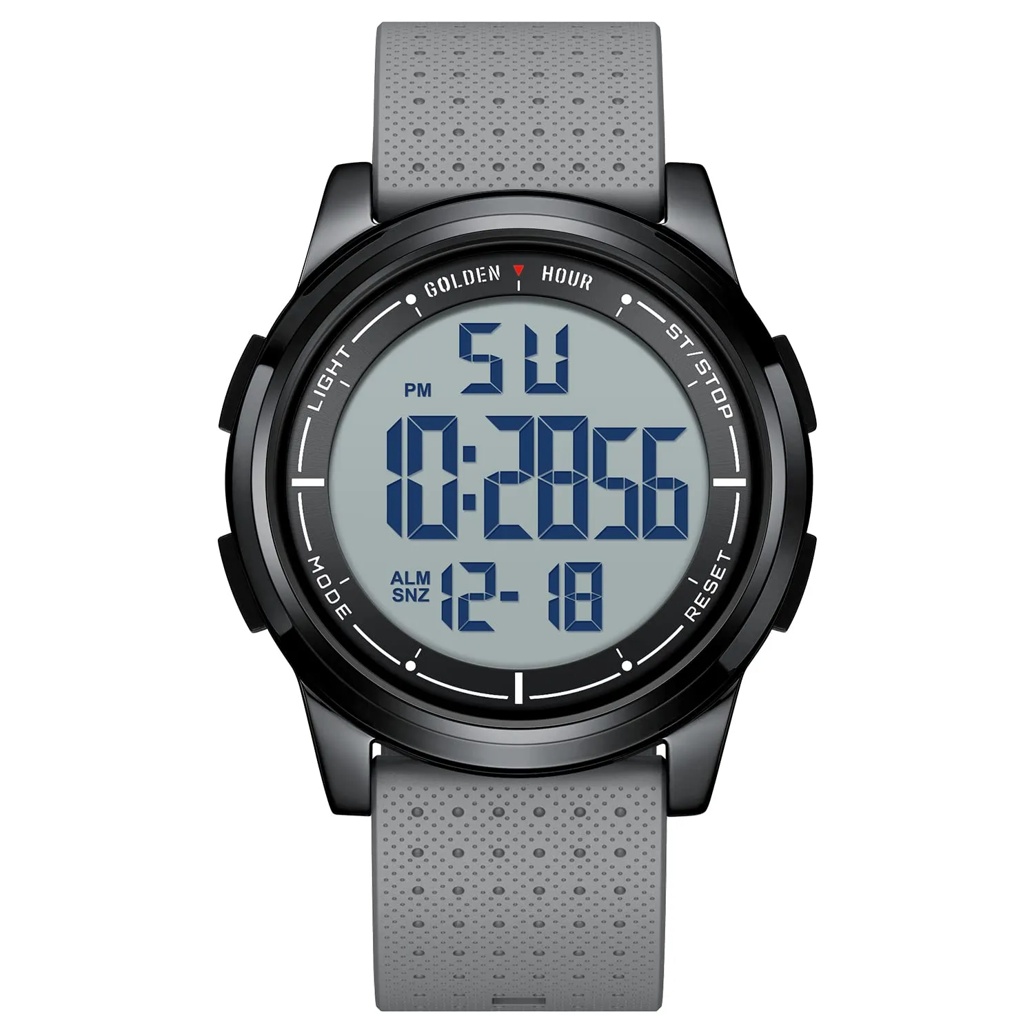 Golden Hour GH1313 Orologio Digitale Sport Impermeabile Ultra-Sottile con Cinturino in Gomma - immagine 1