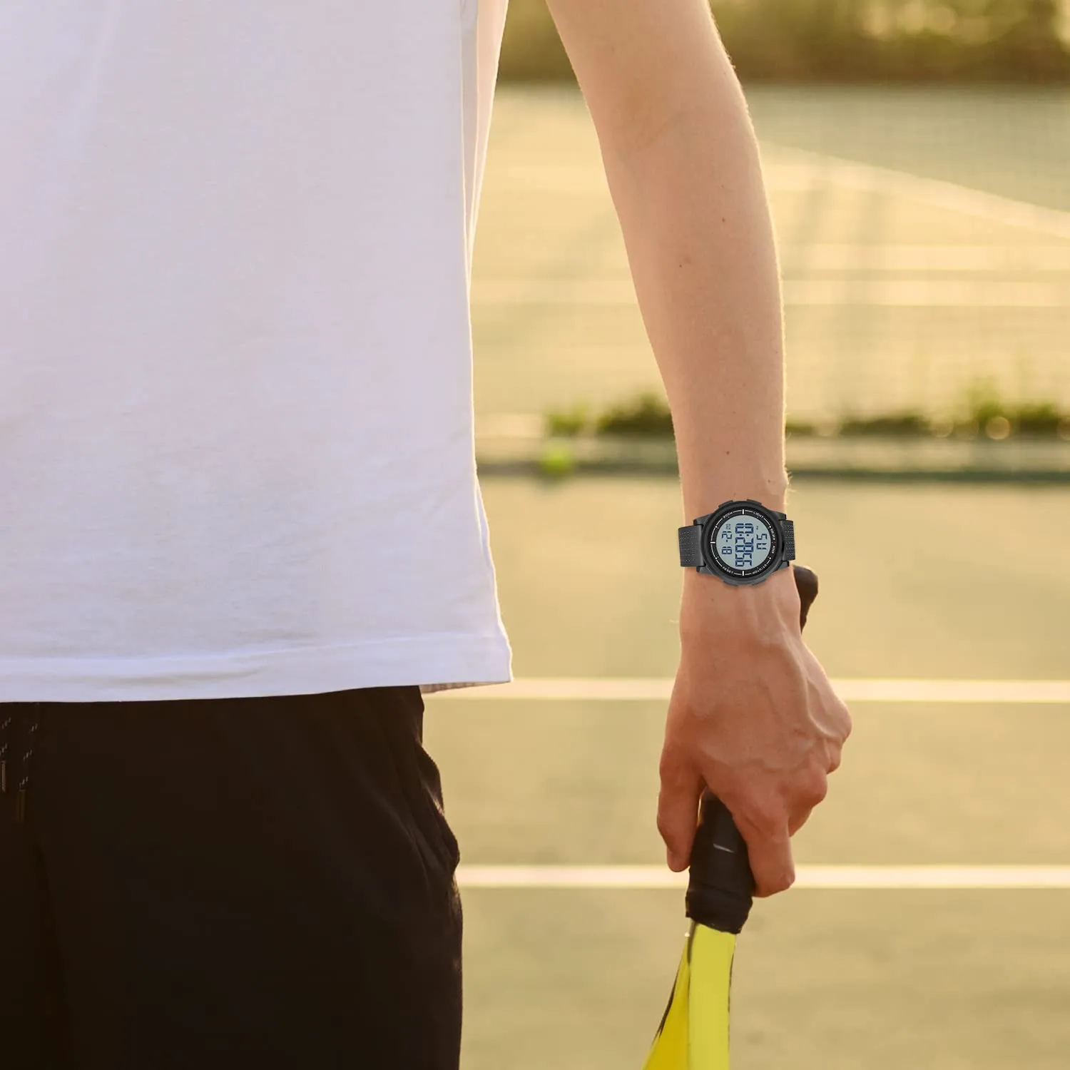 GOLDEN HOUR Orologio Digitale Ultra-Sottile Minimalista Sport Impermeabile GH-1313 per Uomo e Donna - immagine 7